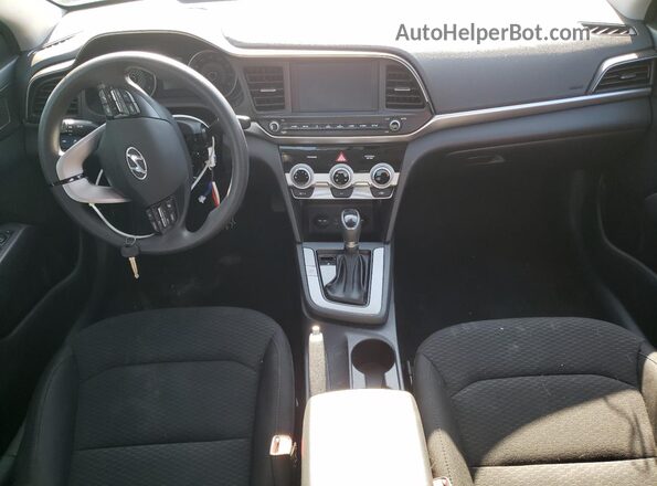 5NPD84LF5KH408274 2019 HYUNDAI ELANTRA White Առջևի վահանակի տեսք