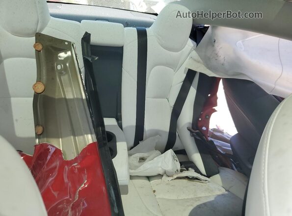 5YJ3E1EC2NF310604 2022 TESLA MODEL Red Rear seats view