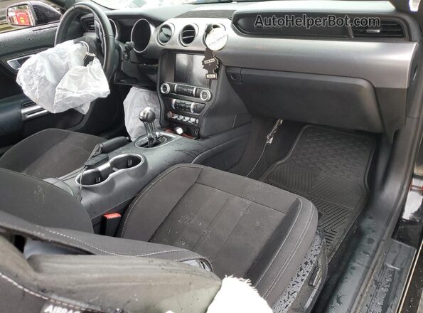 1FA6P8TH2L5175093 2020 FORD MUSTANG Black Dashboard view