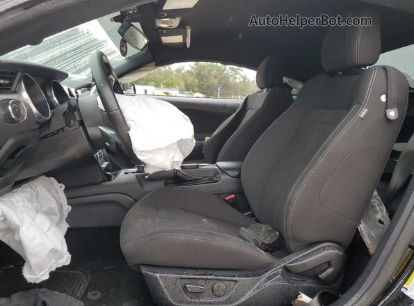 1FA6P8TH2L5175093 2020 FORD MUSTANG Black Front interior view