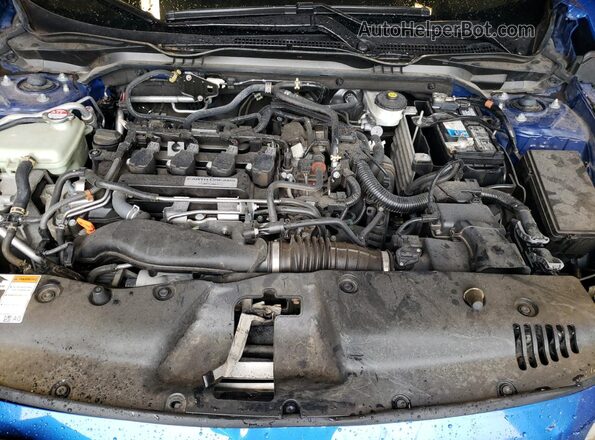 2HGFC3A58HH751448 2017 HONDA CIVIC Blue უკანა სალონის ხედი