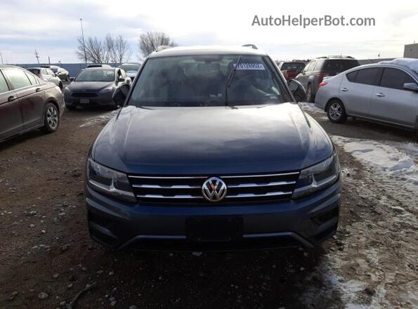 3VV2B7AX3KM011258 2019 VOLKSWAGEN TIGUAN Blue Вид спереду