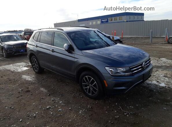 3VV2B7AX3KM011258 2019 VOLKSWAGEN TIGUAN Blue Передня права чверть