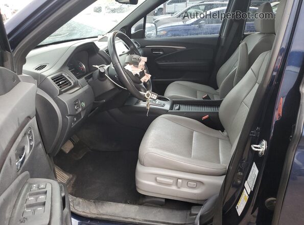 5FNYF7H52LB004096 2020 HONDA PASSPORT Blue Front interior view