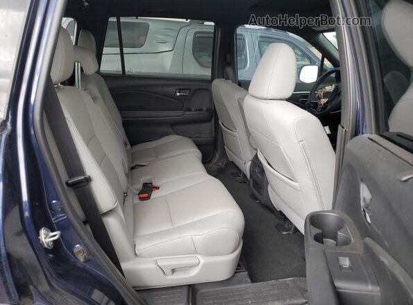 5FNYF7H52LB004096 2020 HONDA PASSPORT Blue Rear seats view