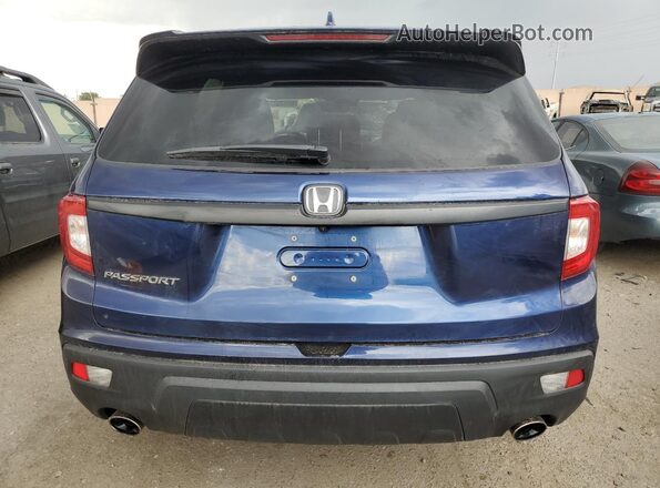 5FNYF7H52LB004096 2020 HONDA PASSPORT Blue Rear view
