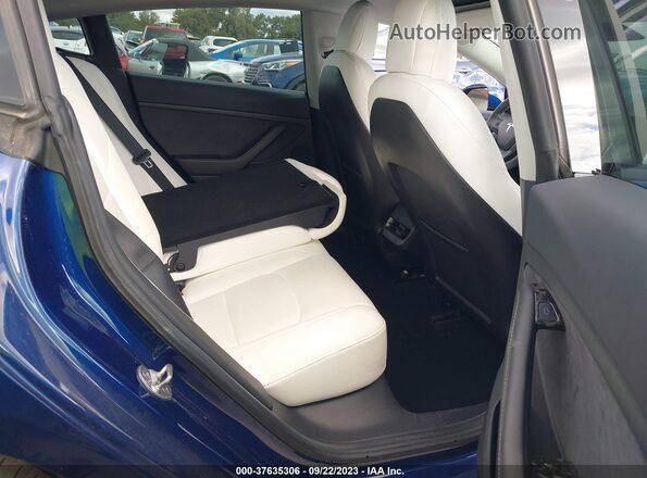 5YJ3E1EB2MF059685 2021 TESLA MODEL 3 Синий Вид наклейки с VIN-кодом