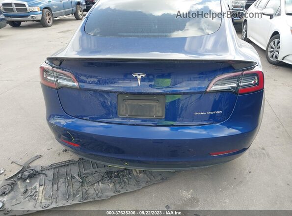 5YJ3E1EB2MF059685 2021 TESLA MODEL 3 Синий 