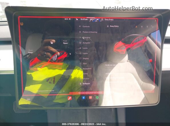 5YJ3E1EB2MF059685 2021 TESLA MODEL 3 Синий 
