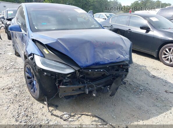 5YJXCBE23GF018161 2016 TESLA MODEL X Blue ხელსაწყოთა პანელის ხედი