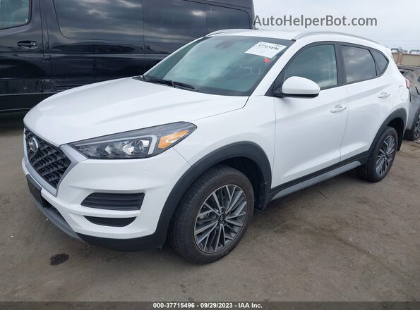 KM8J33AL8LU176728 2020 HYUNDAI TUCSON White წინა მარცხენა ხედი სამი მეოთხედიდან