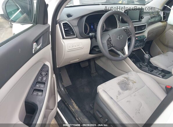 KM8J33AL8LU176728 2020 HYUNDAI TUCSON White წინა სალონის ხედი
