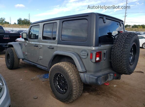 1C4HJXFN2KW502018 2019 JEEP WRANGLER Gray Trasero izquierdo