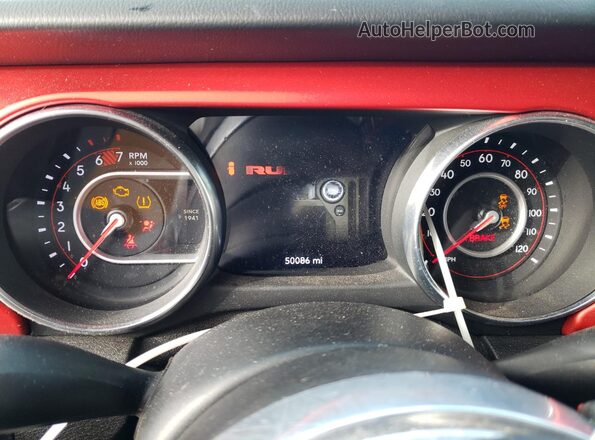 1C4HJXFN2KW502018 2019 JEEP WRANGLER Gray Vista del cuadro de instrumentos