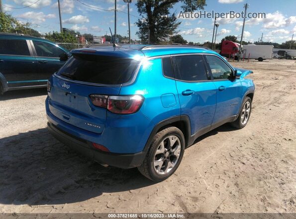 3C4NJCCB0LT187555 2020 JEEP COMPASS Blue უკანა მარჯვენა
