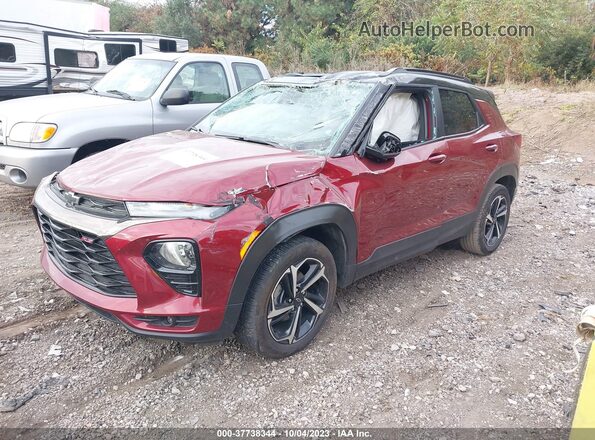 KL79MTSL3PB014409 2023 CHEVROLET TRAILBLAZER Красный Передняя левая четверть