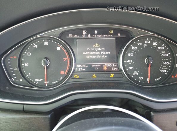 WAUDNAF44LA050754 2020 AUDI OTHER Black Vista del cuadro de instrumentos