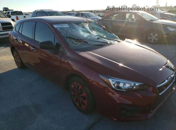 4S3GTAA62H3707884 2017 SUBARU IMPREZA Бордовый Передняя правая четверть
