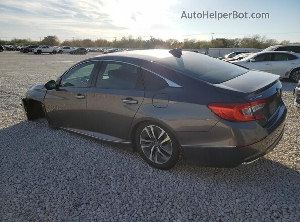 1HGCV3F93JA005762 2018 HONDA ACCORD Gray Rear left