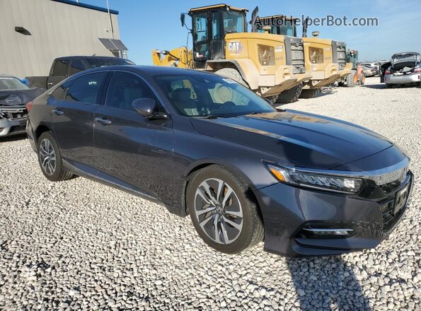 1HGCV3F93JA005762 2018 HONDA ACCORD Gray Front right