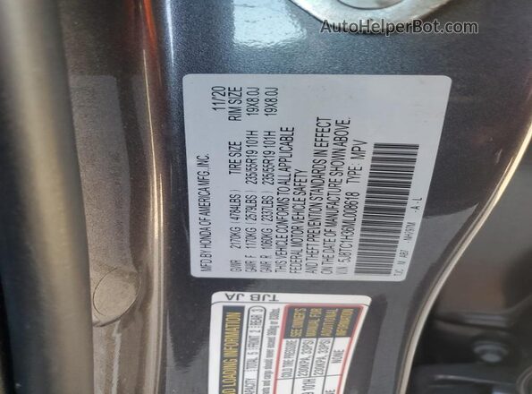 5J8TC1H36ML008618 2021 ACURA RDX Gray Widok komory silnika