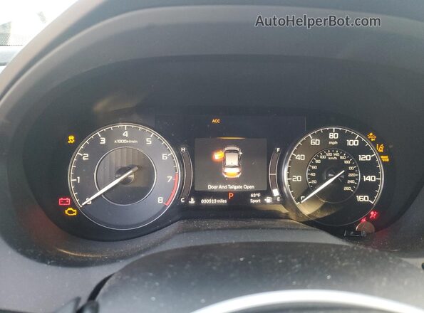 5J8TC1H36ML008618 2021 ACURA RDX Gray Widok zestawu wskaźników