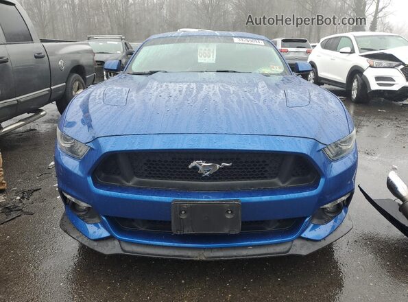 1FA6P8CF3H5240541 2017 FORD MUSTANG Синий Вид спереди