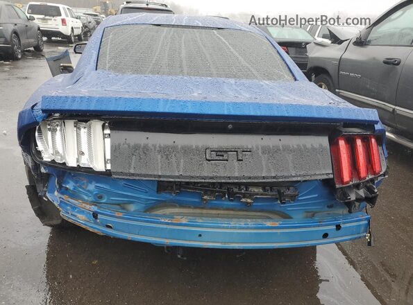 1FA6P8CF3H5240541 2017 FORD MUSTANG Синий Вид сзади