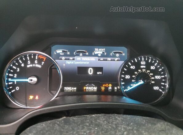 1FMJK2AT8LEA22785 2020 FORD EXPEDITION Black Widok zestawu wskaźników