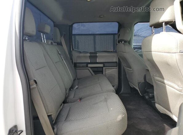 1FTEW1C81GKD81013 2016 FORD F150 White Rear seats view