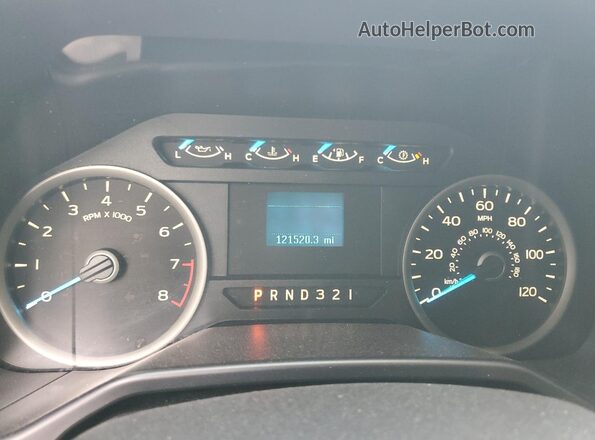 1FTEW1C81GKD81013 2016 FORD F150 White Instrument cluster view