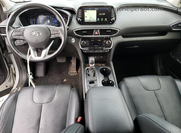5NMS53AD0KH042801 2019 HYUNDAI SANTA Silver Առջևի վահանակի տեսք