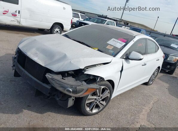 5NPD84LF6HH114634 2017 HYUNDAI ELANTRA White წინა მარცხენა ხედი სამი მეოთხედიდან