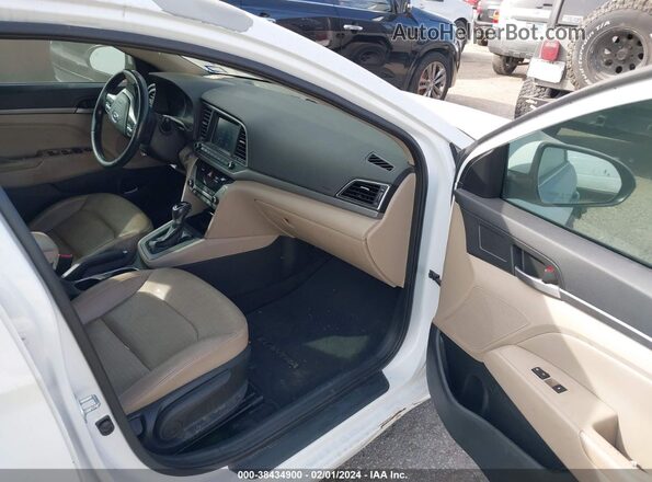5NPD84LF6HH114634 2017 HYUNDAI ELANTRA White წინა სალონის ხედი