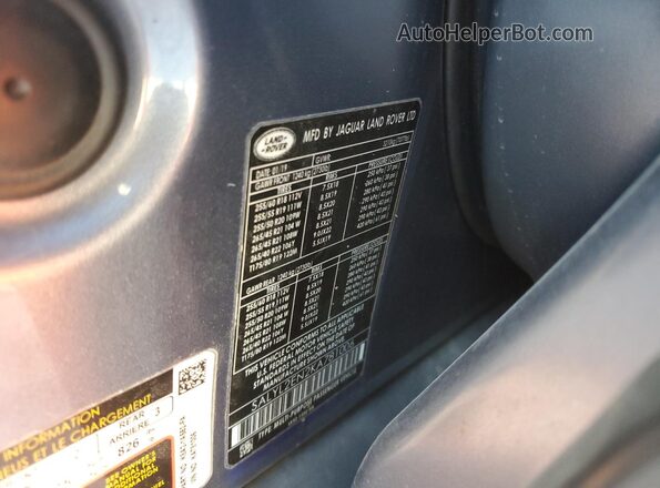 0K1822687232 2019 LAND ROVER RANGE Blue 
