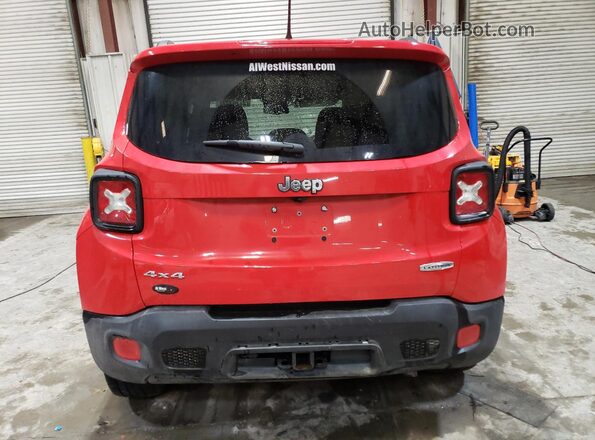 ZACCJBBB2HPG09889 2017 JEEP RENEGADE Red Вид ззаду