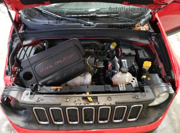 ZACCJBBB2HPG09889 2017 JEEP RENEGADE Red Вид задньої частини салону