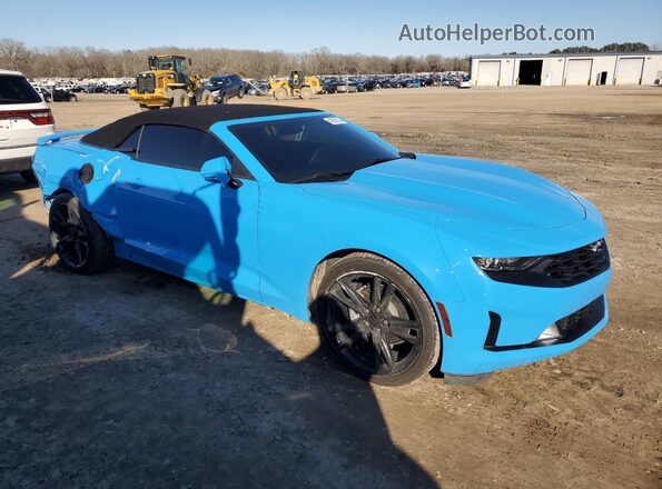 1G1FB3DX1N0104767 2022 CHEVROLET CAMARO Blue წინა სალონის ხედი