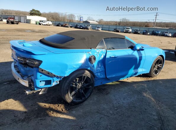 1G1FB3DX1N0104767 2022 CHEVROLET CAMARO Blue წინა ხედი
