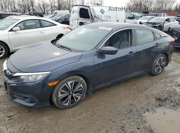 2HGFC1F3XHH648690 2017 HONDA CIVIC Gray Trasero izquierdo