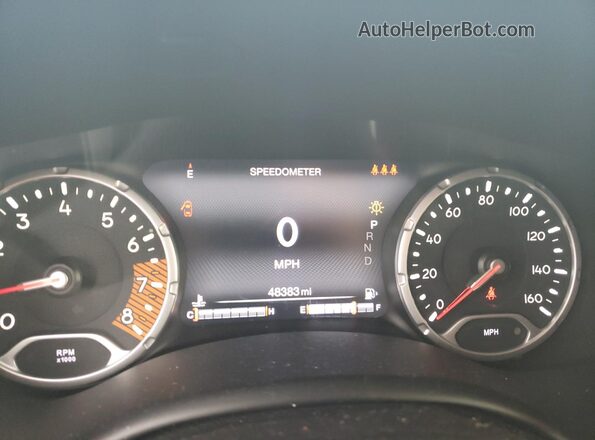ZACNJBC12KPJ96777 2019 JEEP RENEGADE Белый Вид щитка приборов