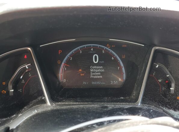 2HGFC2F83LH517627 2020 HONDA CIVIC Белый Вид щитка приборов
