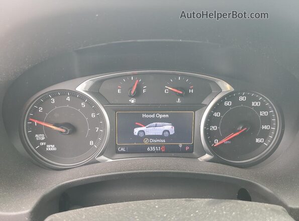 3GKALPEVXLL244243 2020 GMC TERRAIN White Instrument cluster view