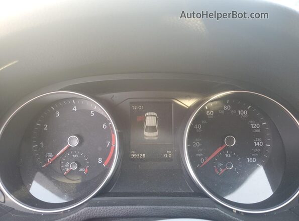 1VWBA7A32JC044506 2018 VOLKSWAGEN PASSAT White Вид щитка приладів