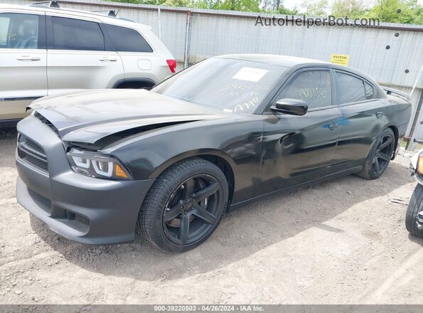 2C3CDXGJ4LH178118 2020 DODGE CHARGER Black Przód lewy