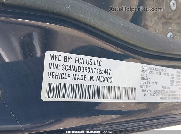 3C4NJDBB3NT125447 2022 JEEP COMPASS Gray ძრავის განყოფილების ხედი