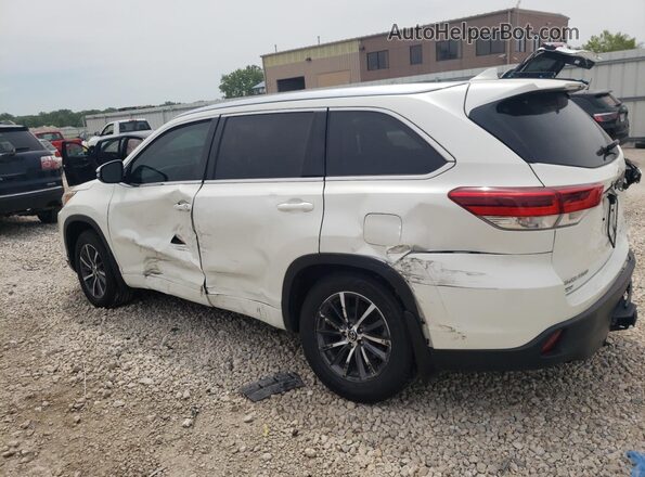 5TDJZRFH6JS542956 2018 TOYOTA HIGHLANDER White უკანა მარცხენა