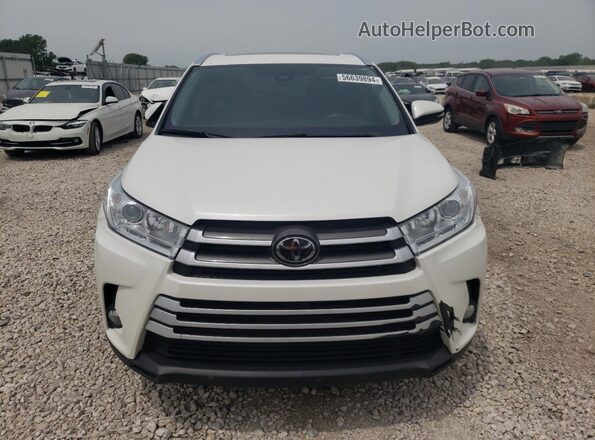 5TDJZRFH6JS542956 2018 TOYOTA HIGHLANDER White წინა ხედი