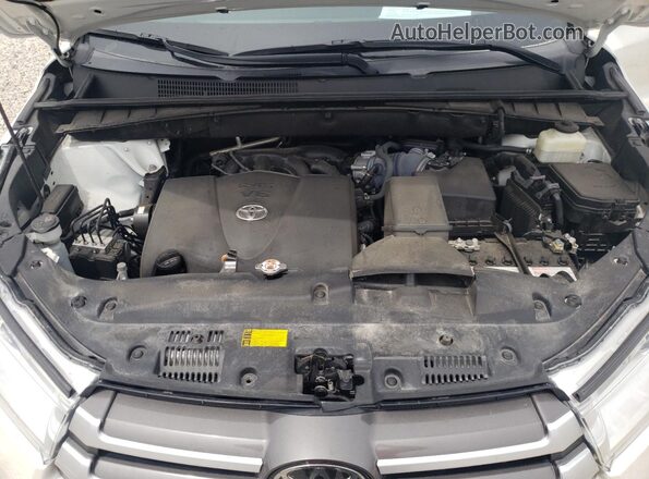 5TDJZRFH6JS542956 2018 TOYOTA HIGHLANDER White VIN კოდის სტიკერის ხედი