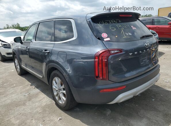 5XYP24HC5MG133044 2021 KIA TELLURIDE Gray უკანა მარცხენა